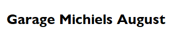 Garage Michiels August logo